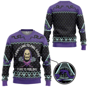 Skeletor Masters of the Universe Ugly Sweaters