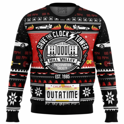 Christmas Back to the Future Ugly Sweaters