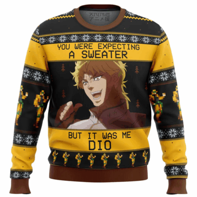 It Was Me Dio Christmas Jojo's Bizarre Adventure Ugly Sweaters
