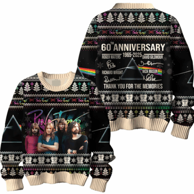 60th Anniversaries Pink Floyd Ugly Sweaters