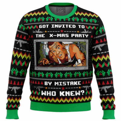 Got Invited to a Christmas Party Die Hard Ugly Sweaters