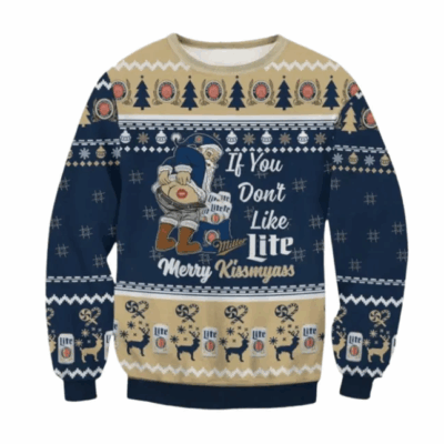 Christmas Miller Lite Beer Ugly Sweaters