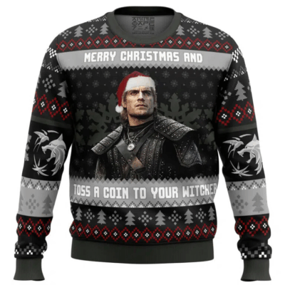 Santa Witcher The Witcher Ugly Sweaters