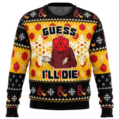 Guess I’ll Die Dungeons & Dragons Ugly Sweaters