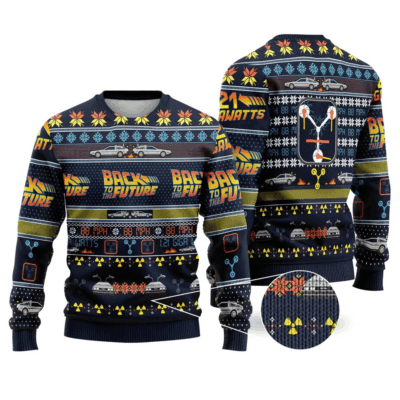 Christmas Back to the Future Ugly Sweaters