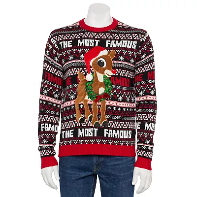 Famous Rudolph the Red-Nosed Reindeer Ugly Sweaters