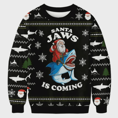 Christmas Jaws Ugly Sweaters