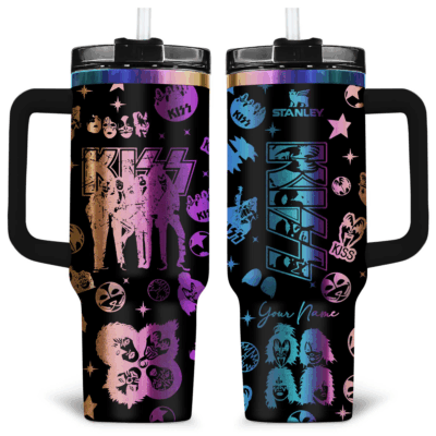 Kiss Laser Engraved Stanley Tumblers 40oz
