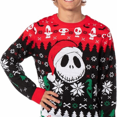 Santa Skellington The Nightmare Before Christmas Ugly Sweaters