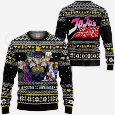 Season Is Unbreakable Christmas Jojo's Bizarre Adventure Ugly Sweaters
