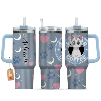 Artemis Coffee Sailor Moon Stanley Tumblers 40z
