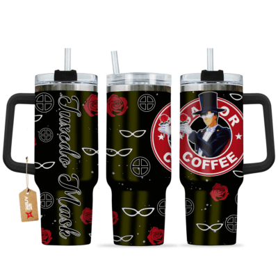 Tuxedo Mask Coffee Sailor Moon Stanley Tumblers 40z