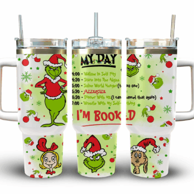Jazzercize Christmas The Grinch Stanley Tumblers 40z