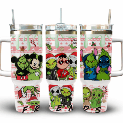 Friends Christmas The Grinch Stanley Tumblers 40z