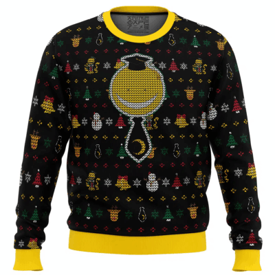Yellow design Assassination Classroom Ugly Sweaters
