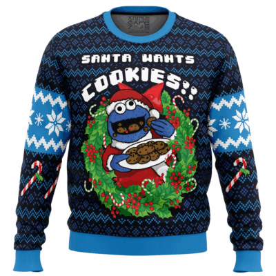 "Santa Wants Cookies!" Sesame Street Ugly Sweaters