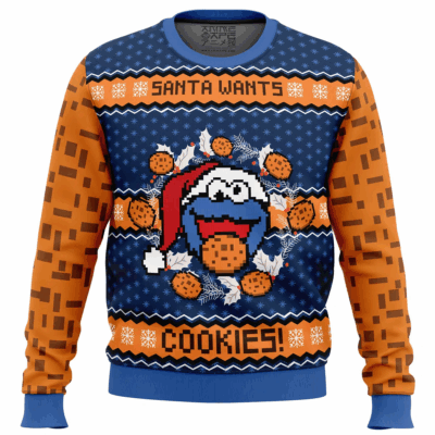 Pixel Sesame Street Ugly Sweaters