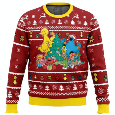 Red Sesame Street Ugly Sweaters