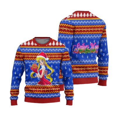 Santa Dress Sailor Moon Ugly Sweaters