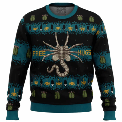 Free Hugs Alien Facehugger Ugly Sweaters