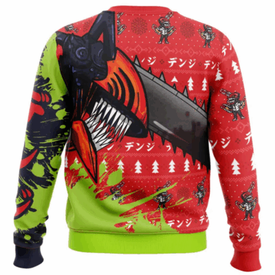 Hybrid Form Denji Chainsaw Man Ugly Sweaters