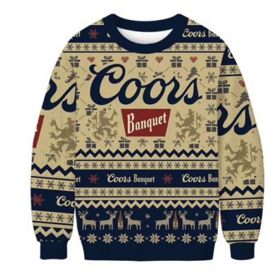 Christmas Coors Banquet Ugly Sweaters