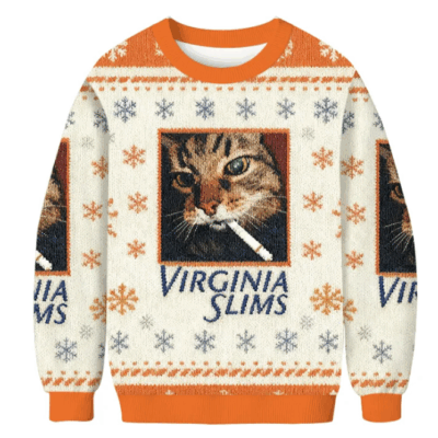 Christmas Virginia Slims Ugly Sweaters