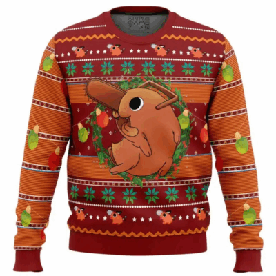Christmas Chainsaw Man Ugly Sweaters