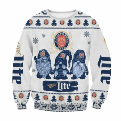 Christmas Miller Lite Beer Ugly Sweaters