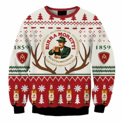 Christmas Crown Royal Reindeer Ugly Sweaters