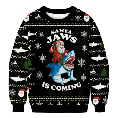 Christmas Jaws Ugly Sweaters