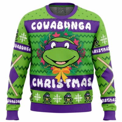 Cowabunga Donatello Christmas Teenage Mutant Ninja Turtles Ugly Sweaters