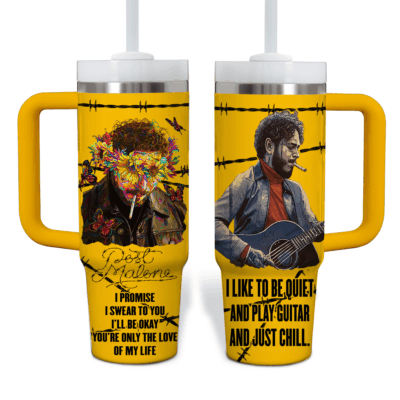Vibrant Post Malone Stanley Tumblers 40z