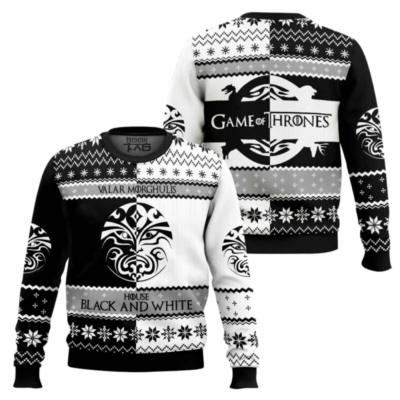 House Of Black And White Game of Thrones Ugly Sweaters