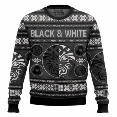 House Of Black and White Valar Morghulis Game of Thrones Ugly Sweaters