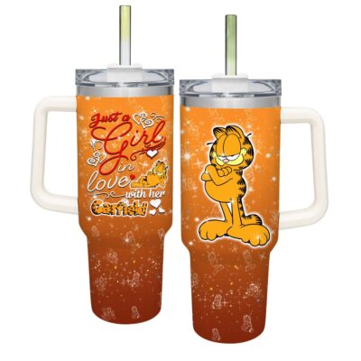 Just a Girl Garfield Stanley Tumblers 40z