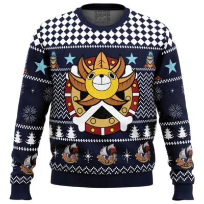 Straw Hat One Piece Ugly Sweaters