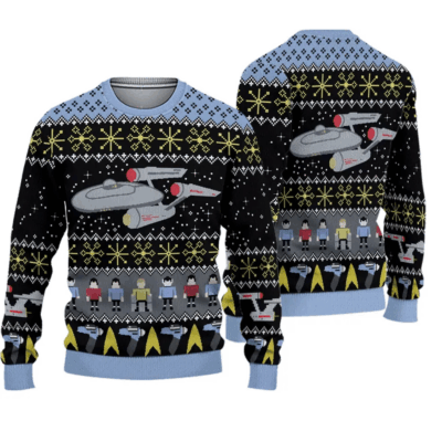 Festive Trekmas Star Trek Ugly Sweaters
