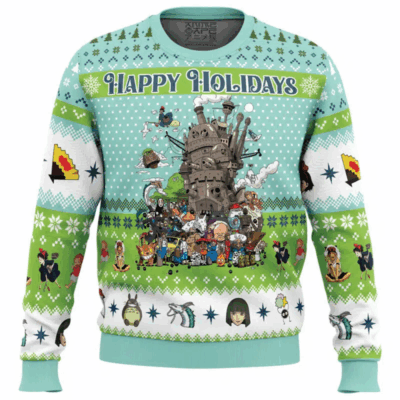 Magical Christmas Studio Ghibli Ugly Sweaters