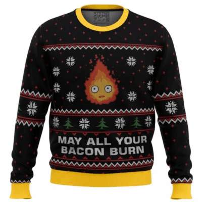 Calcifer Studio Ghibli Ugly Sweaters
