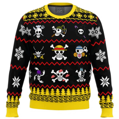 Jolly Roger Christmas One Piece Ugly Sweaters