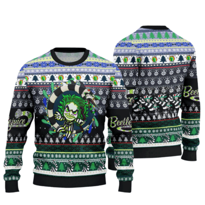 Festive Beetlejuice Ugly Sweaters