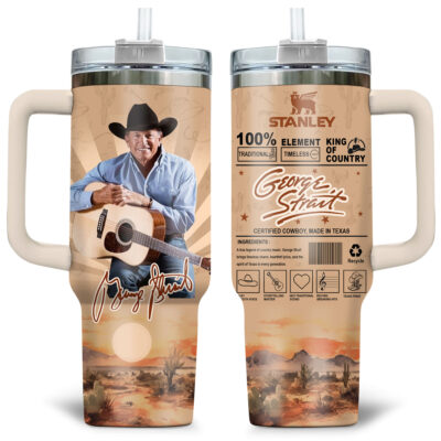 King of Country George Strait Stanley Tumblers 40z