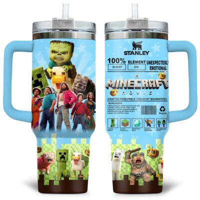 100% Blocky A Minecraft Movie Stanley Tumblers 40z