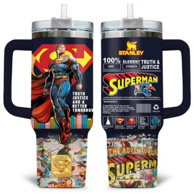 Man of Steel Superman Stanley Tumblers 40z