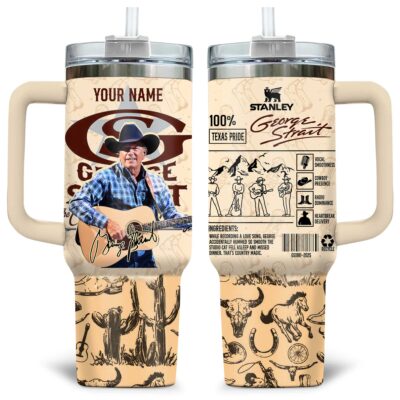 Texas pride George Strait Stanley Tumblers 40z