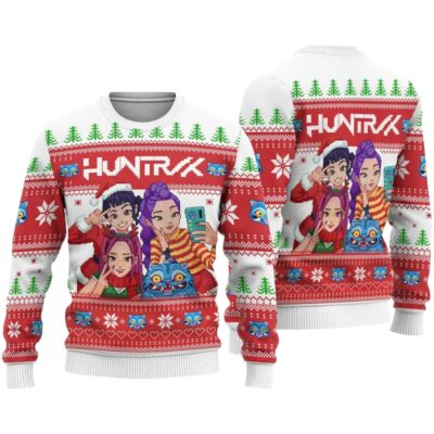 Pixel KPop Demon Hunters Ugly Sweaters