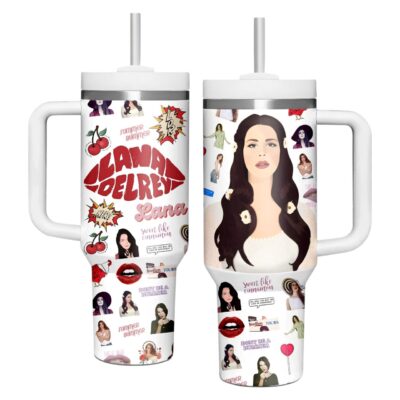 White Lana Del Rey Stanley Tumblers 40z