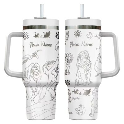 Customizable The Lion King Laser Engraved Stanley Tumblers 40oz