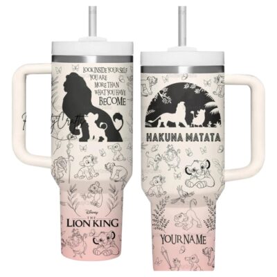 Hakuna Matata The Lion King Laser Engraved Stanley Tumblers 40oz